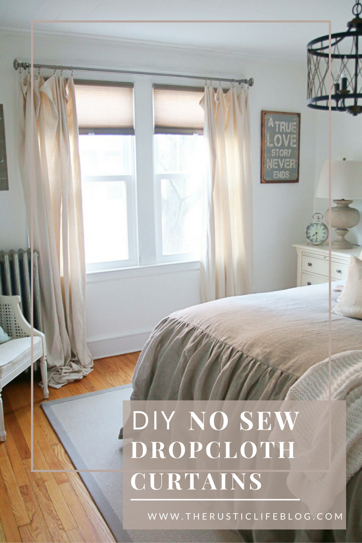 Now Sew Drop Cloth Curtains