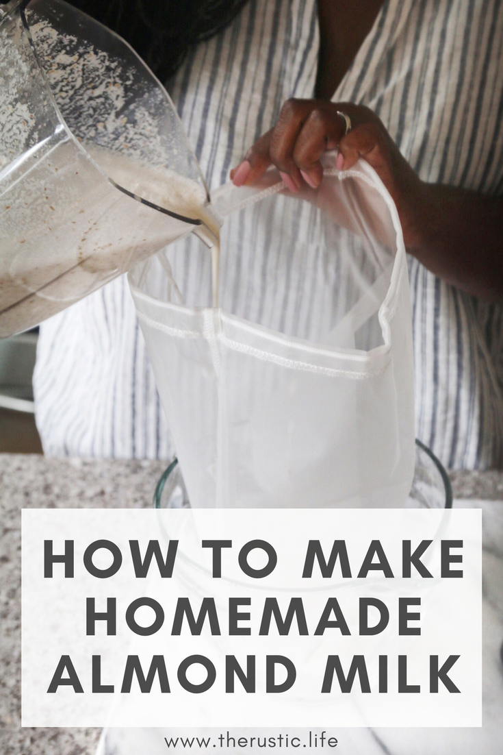 how to make home made almond milk